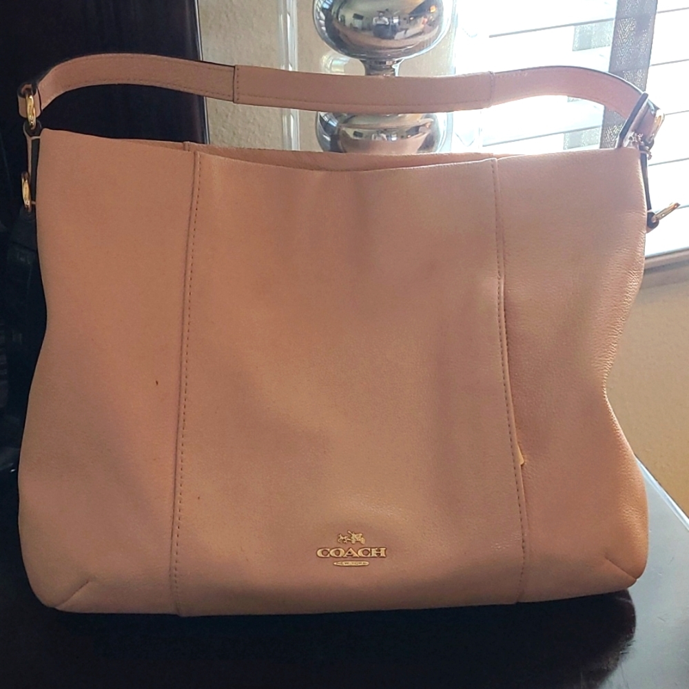 Coach tote, light pink
